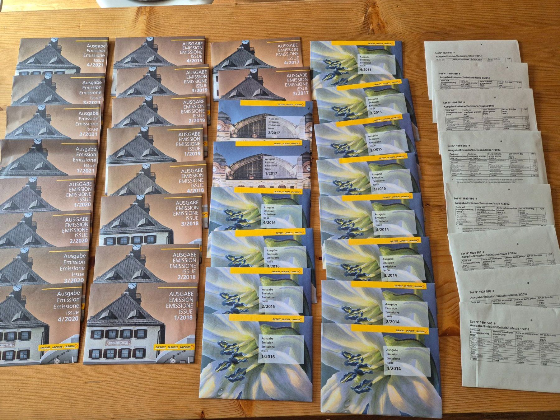 Tutti i francobolli: CH-FDC in Original Verpackung 2012-2021 gem. Bilder – Usato da Oberuzwil venduto da ceeg7