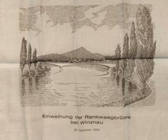 Doerig Taschentuch -  Rankwaagbrücke Winznau 1966 Einweihung