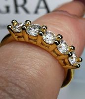 Bague argent avec diamants de moissanite de 0,5 ct GRA