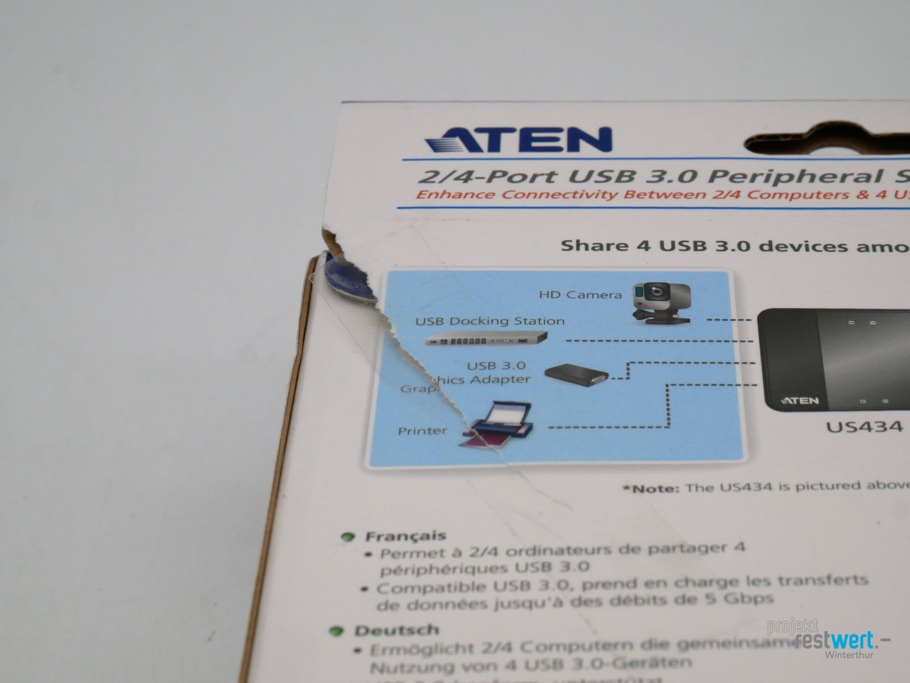 Hubs & Switches: ATEN USB 3.0 4xPeripherie 2xPC Freigabe-Switch – Neu (gemäss Beschreibung) aus Winterthur von Restwert_Winterthur 7