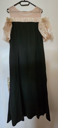Kleid Schwarz-Gold Off-Shoulder Grösse M/L  NEU