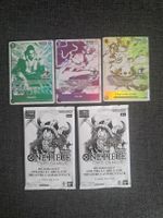 One Piece 4th Anniversary Lot: 3x Promo-Karten & 2x Sealed P