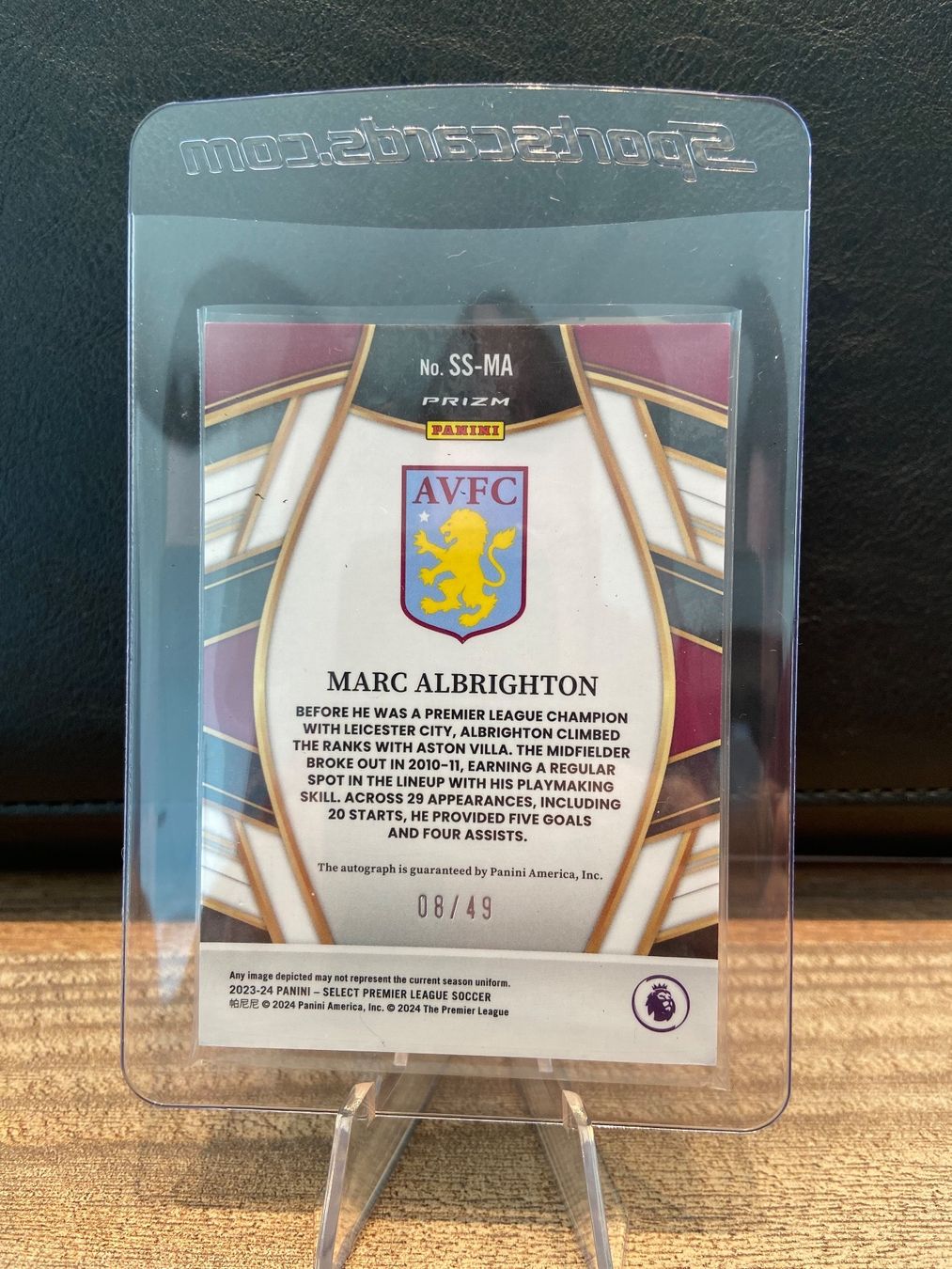Panini Sammelbilder & Trading cards: Marc Albrighton Auto 08/49 Panini Select Prem. 23/24 – Gebraucht aus Dagmersellen von dav_b656 1