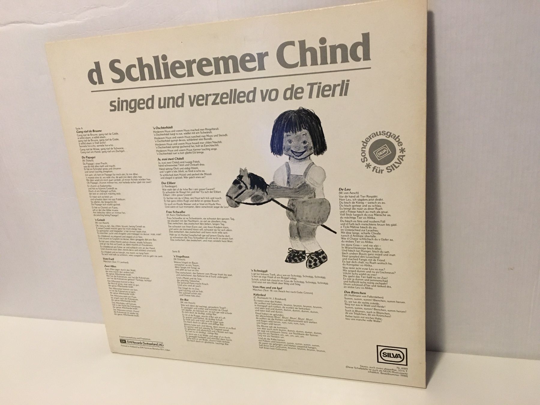 Dischi in vinile: Schallplatte - d Schlieremer Chind - EMI Record – Usato da Andwil SG venduto da Rainboli 1