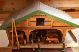 Stall Bauernhof semiantik Pferd Wagen