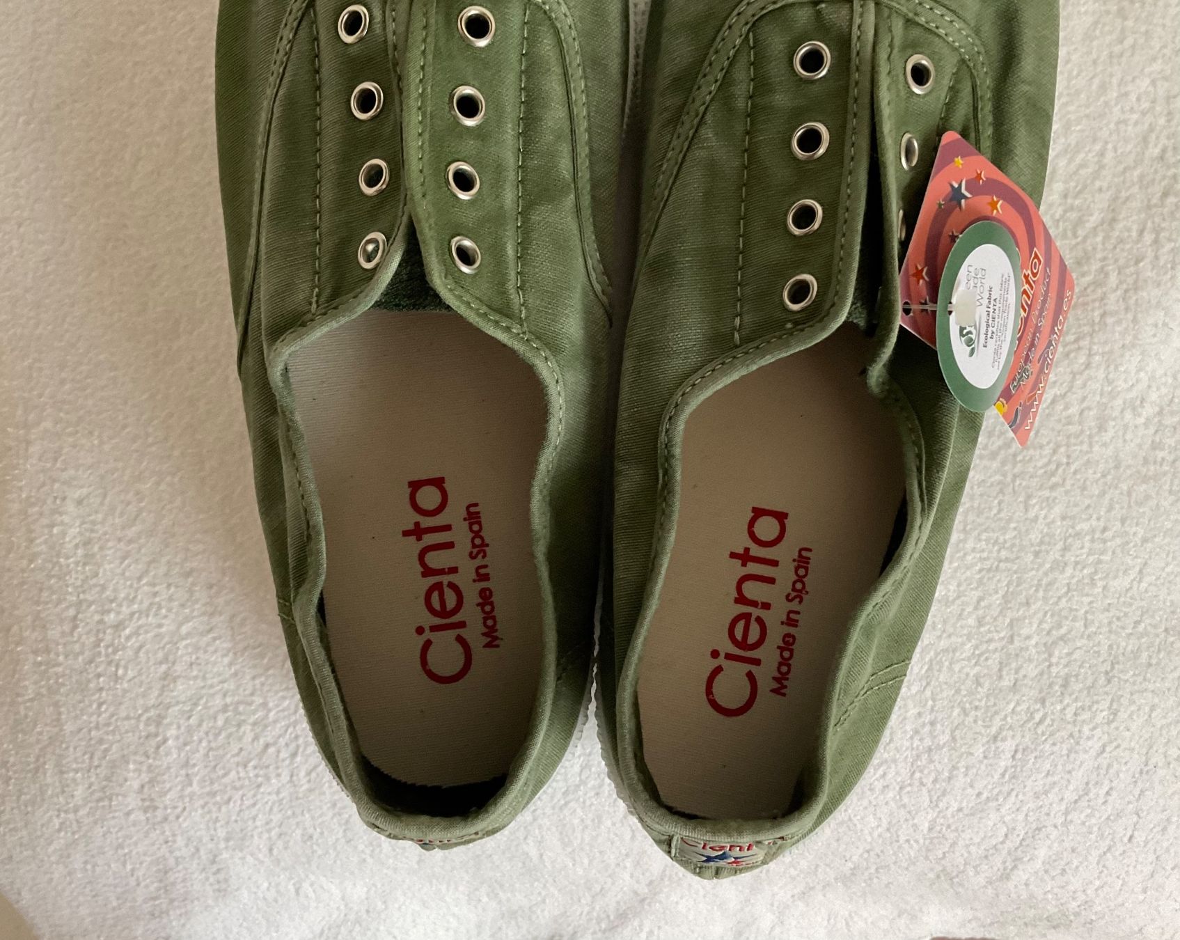 Scarpe da uomo: Cienta : baskets vert effet délavé – Nuovo (secondo la descrizione) da Corseaux venduto da Mililaforet75 5
