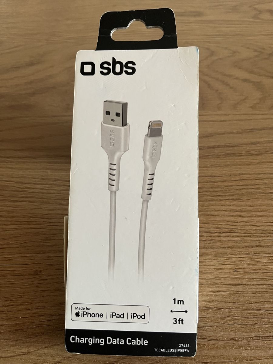 Cavi: Neues original SBS Ladekabel USB auf Lightning, 1m – Nuovo e nell'imballaggio originale da Seon venduto da Sonnenblume95