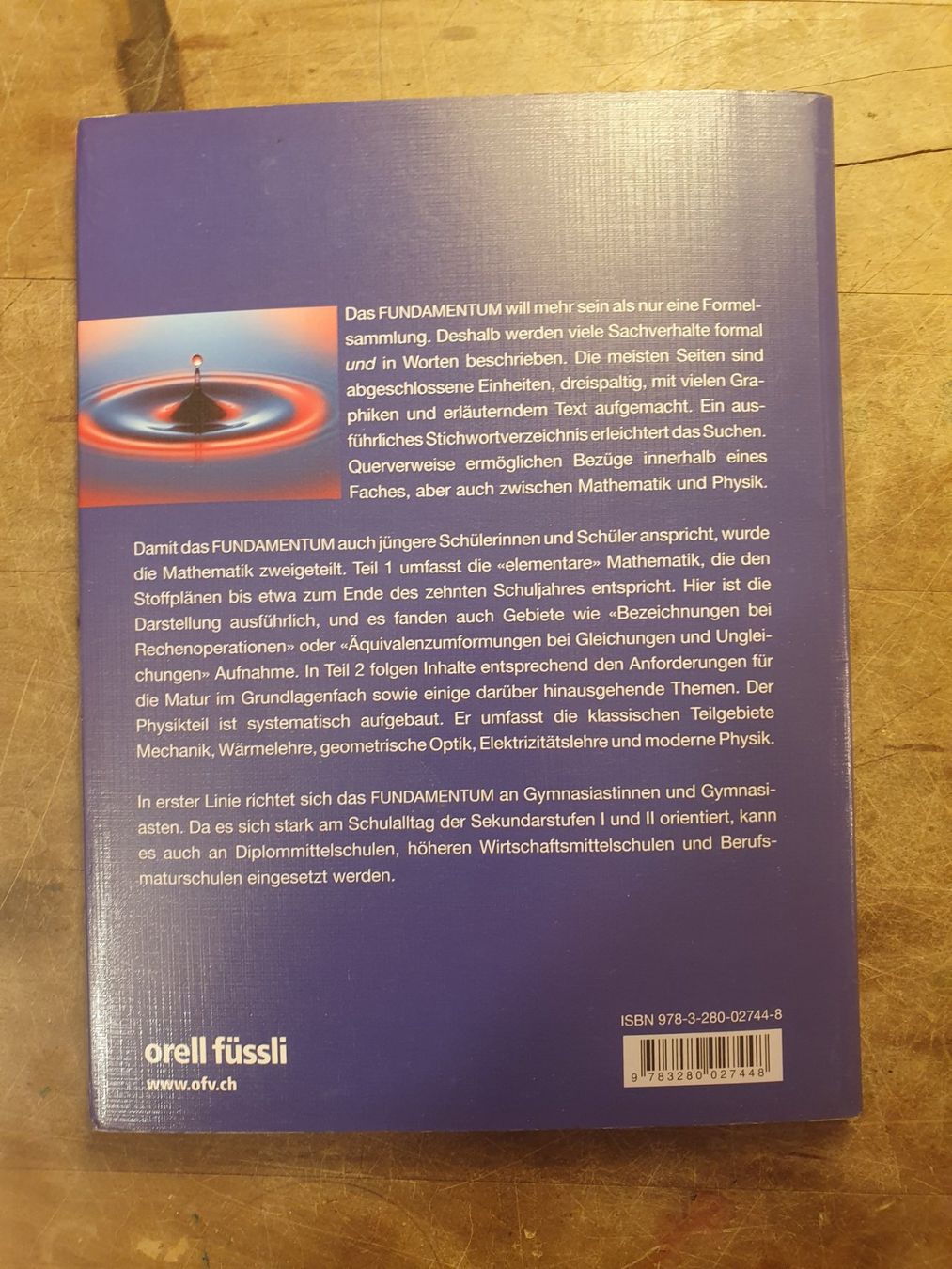 Libri: Fundamentum Mathematik und Physik - Formeln, Begriffe, Tabel – Usato da Zürich venduto da loosebone 8