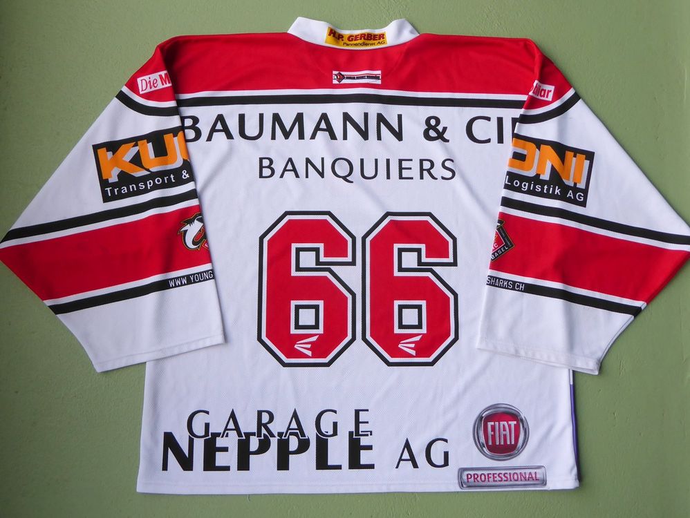 Ancien Maillot De Hockey EHC Basel, Porté Par Gigon (numéro 35) – Vraiment Cool Et En Bon état !