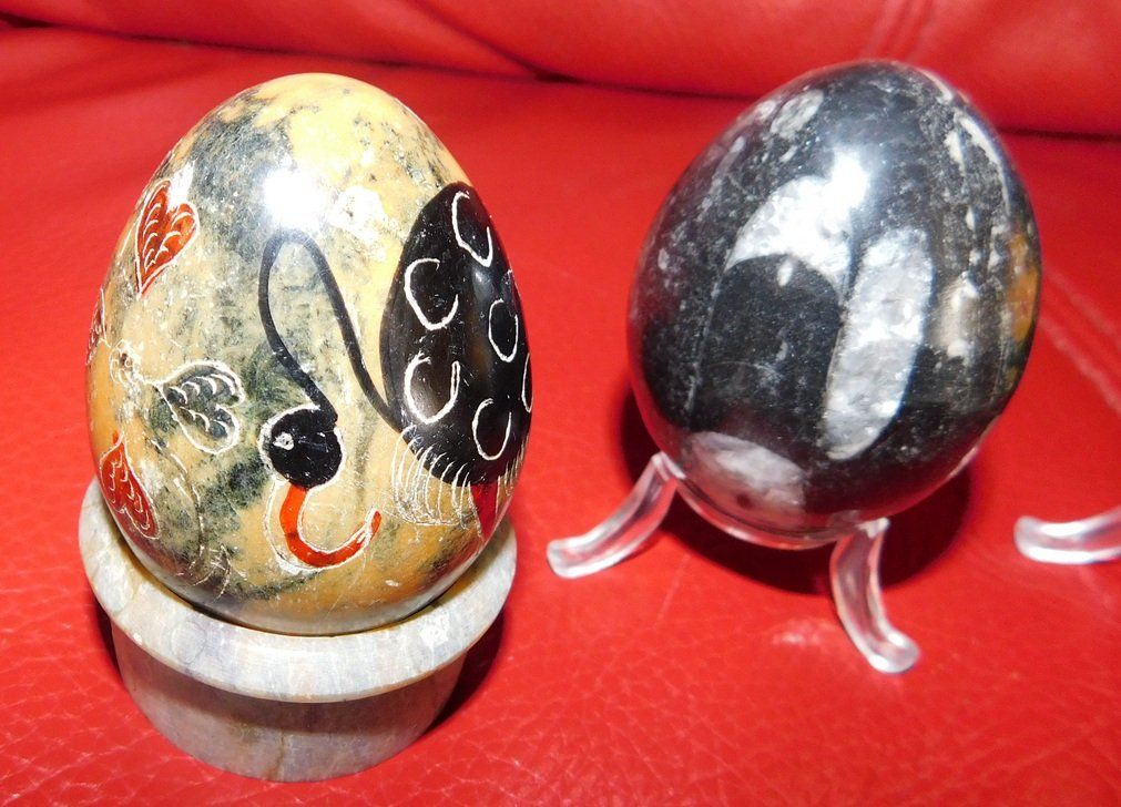 Tutte le decorazioni: Stein Eier , Marmor, Alabaster und Holz, Handmade – Usato da Villnachern venduto da Schnugelchen 2