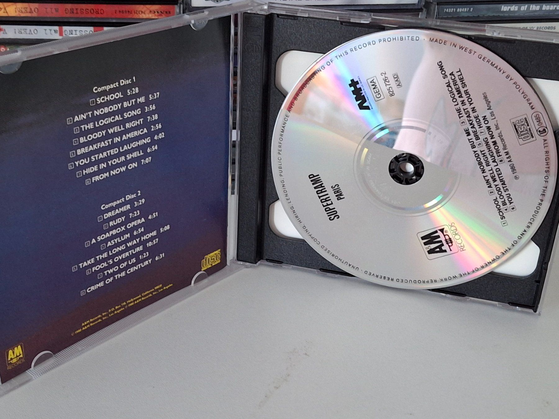 CD: 2CD Supertramp - Paris Live in Paris – Usato da Aarberg venduto da Jackup1 2