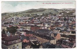 St. gallen. Gesamtansicht mit Freudenberg