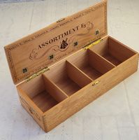 Schöne 70er Jahre Zigarrenbox Holz 