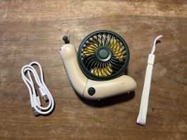 Kleiner Schnecken Ventilator, mit Ladekabel, neu 