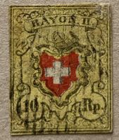 1850, Rayon 16II, mit schwarzer Raute, SBK 200 Fr.