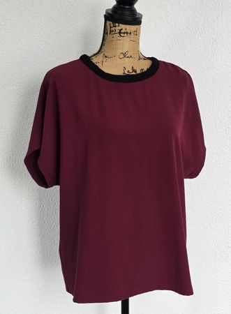 Mango Shirt, bordeaux, Gr. M, Kurzarm - Top Zustand!