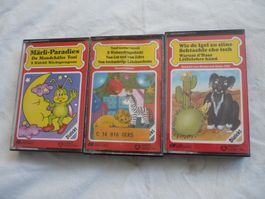 3x Kinderkassette - CH Records Top  - Dialekt Mundart