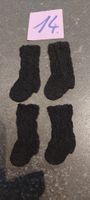 2Paar schwarze neue Puppensocken 