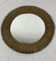 Miroir rond IKEA Venna – Rotin – Années 1990