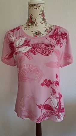 Brax Shirt, Gr. 36, Rosa mit Muster, Sommerlich 🌸