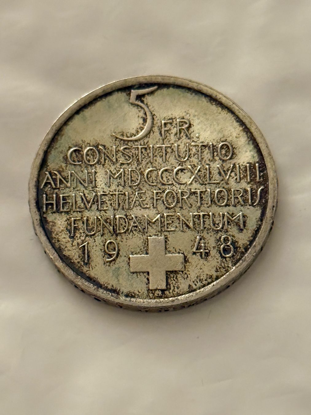 Alle Münzen: 5 Franken 1948  Silber, sehr schön ++ – Gebraucht aus Wallisellen von SWISS_SILVER1 1