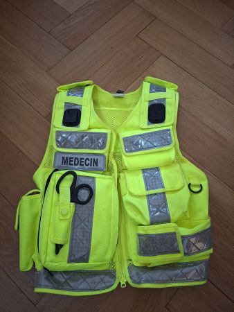 Gilet intervention/medic haute visibilité