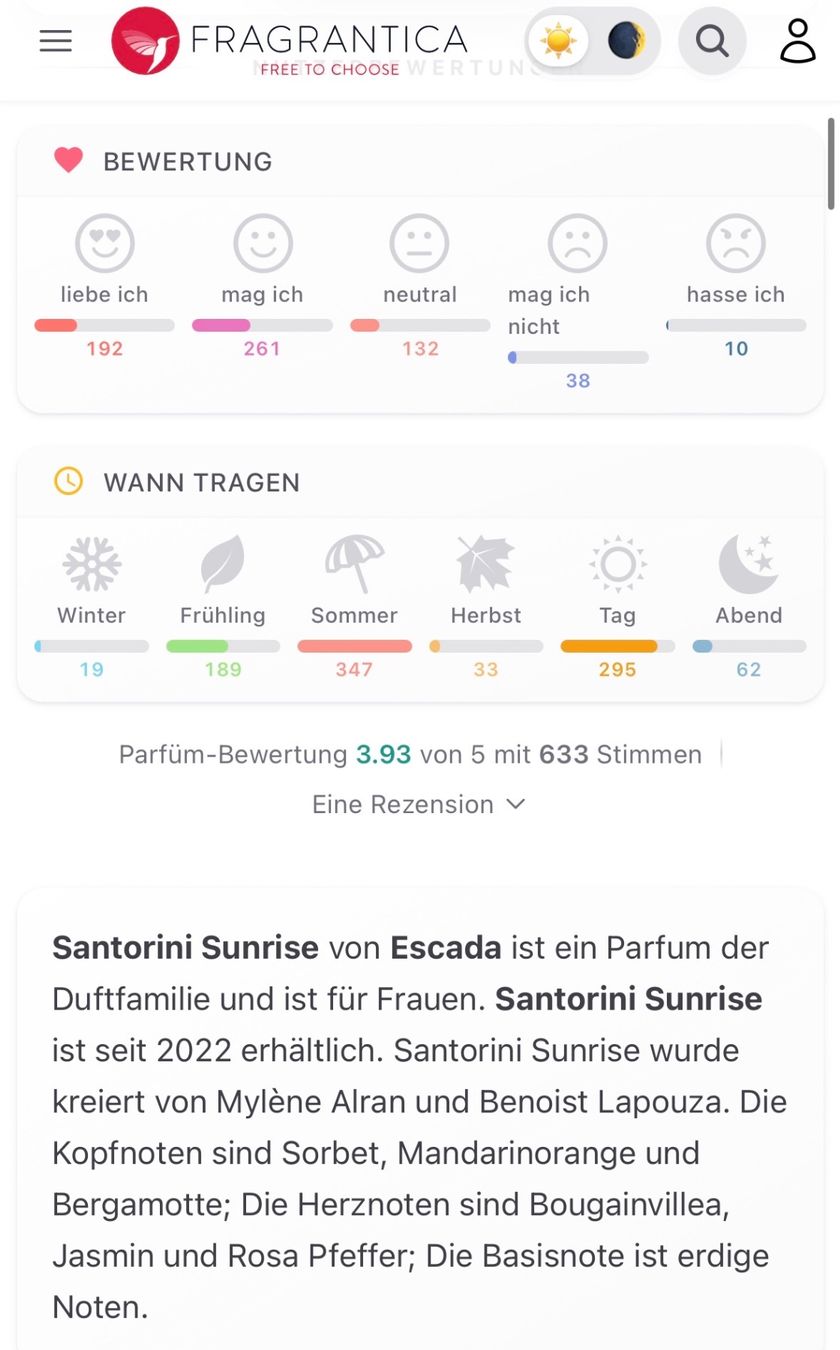 Escada Profumi & Eau de Toilette: ESCADA Santorini Sunrise EDT 2ml. Abfüllung – Usato da Zürich venduto da deruja 4