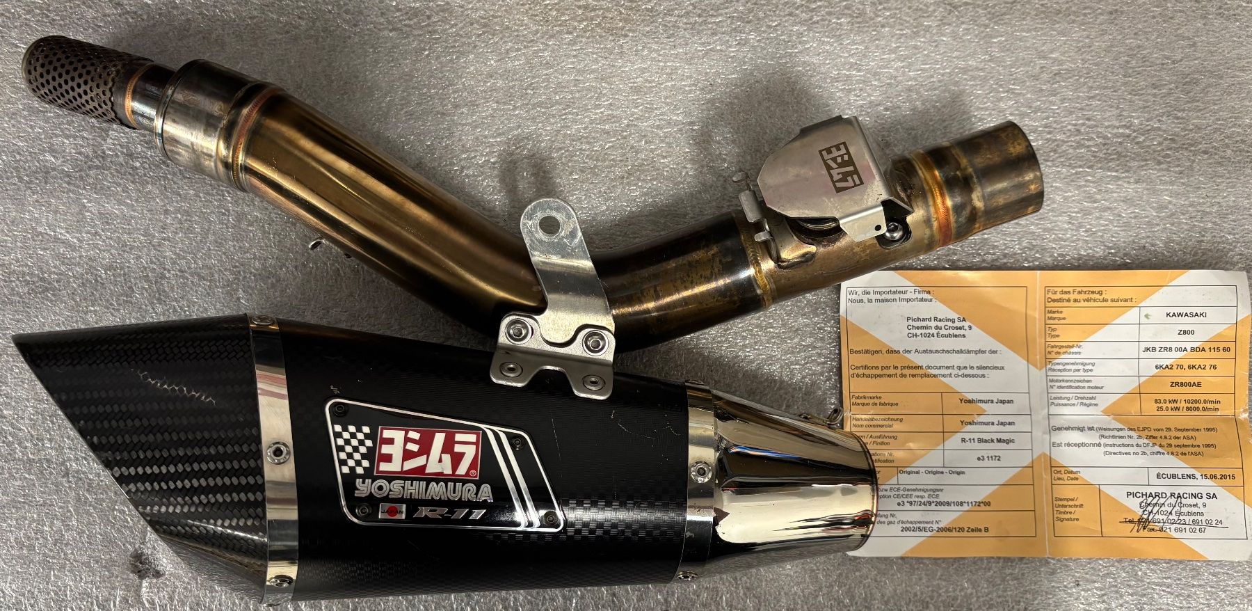 Kawasaki Sistemi di scarico: Kawasaki Z800 Auspuff Yoshimura – Usato da Winterthur venduto da V-Maxxx