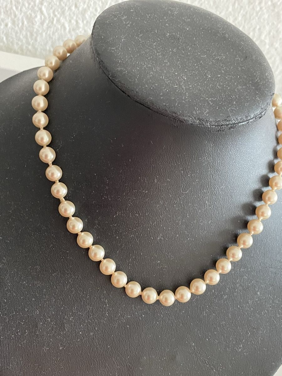 Catenine: vintege ancien  Collier Perles Crème  – Usato da Worben venduto da benit.drn 1