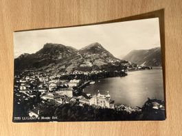 Alte Ansichtskarte von Lugano e Monte Brè, unbeschrieben