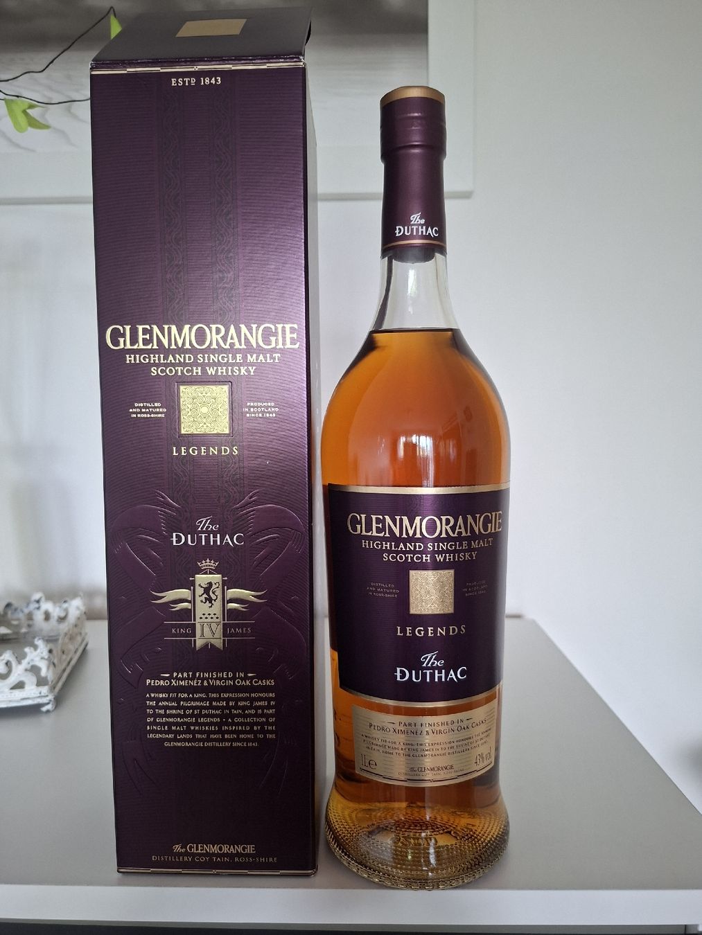Glenmorangie Spirituosen: Glenmorangie The Duthac 1L 43% – Gebraucht aus Kriens von Arthur73