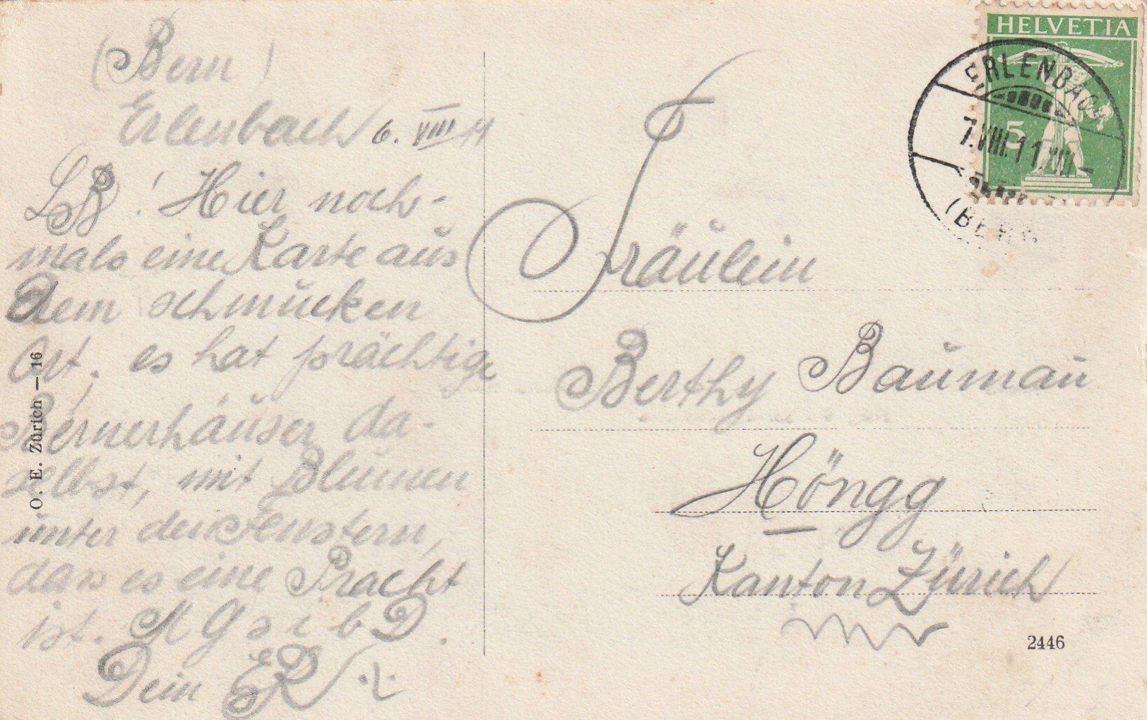 Cartoline postali: Erlenbach 4-bildrig im Simmenthal – Usato da Rorschacherberg venduto da fratovi2 1