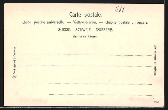 Cartoline postali: Schaffhausen, Blick auf die Kantonsschul – Usato da Berlin venduto da bartko-reher 1