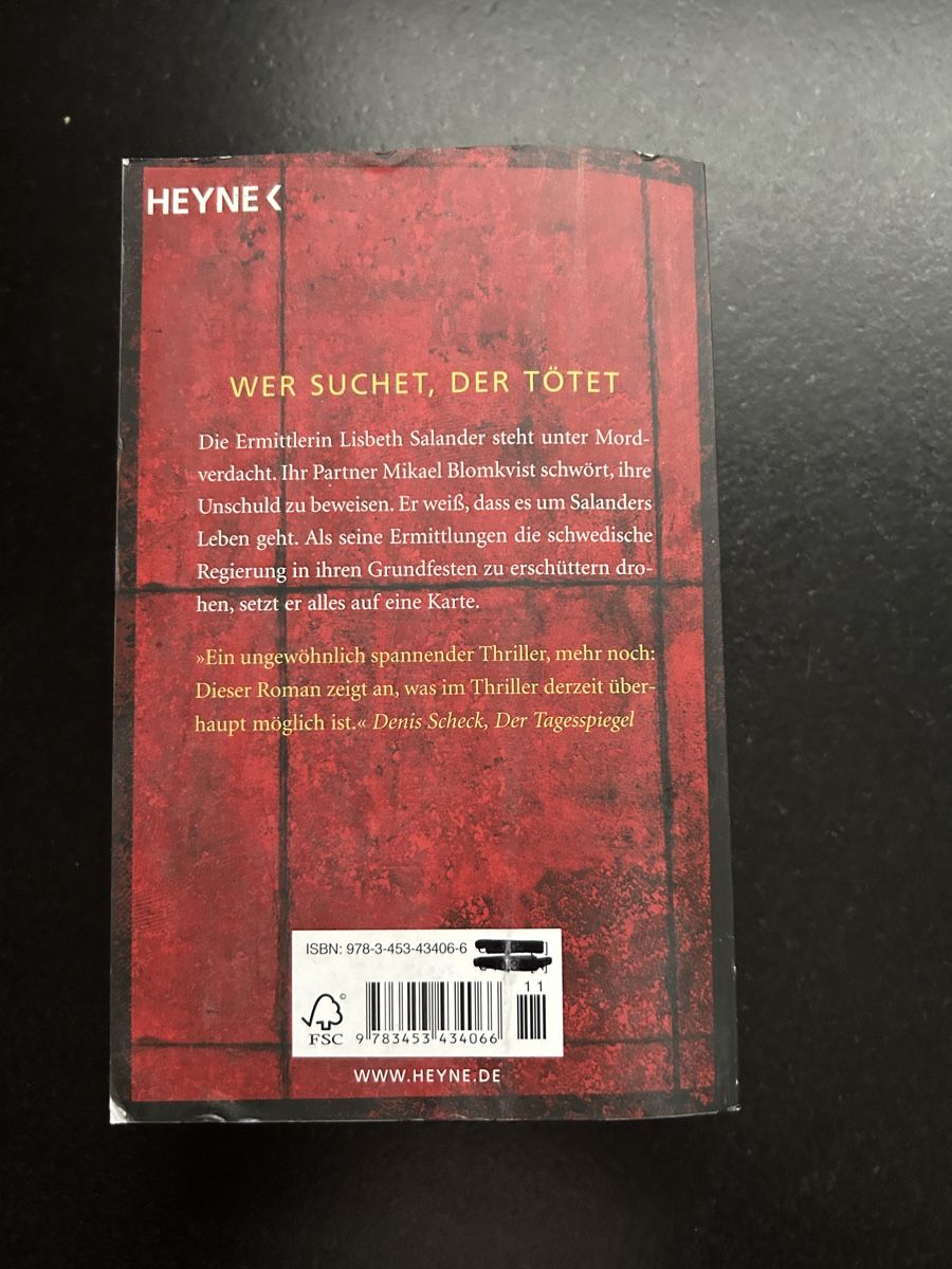 Libri: Stieg Larsson - Vergebung , Taschenbuch – Usato da Brislach venduto da gre_t5pb 2