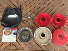 Omnia Campingofen Set mit Zubehör und Buch guter Zustand