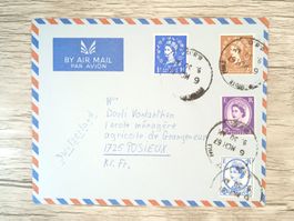 TR63 Enveloppe + Timbre England 1967