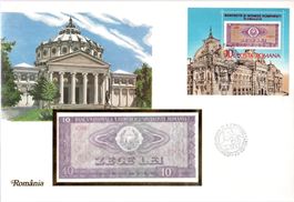 BANKNOTENBRIEF ROMANIA 10 ZECE LEI - ERHALT SIEHE SCAN