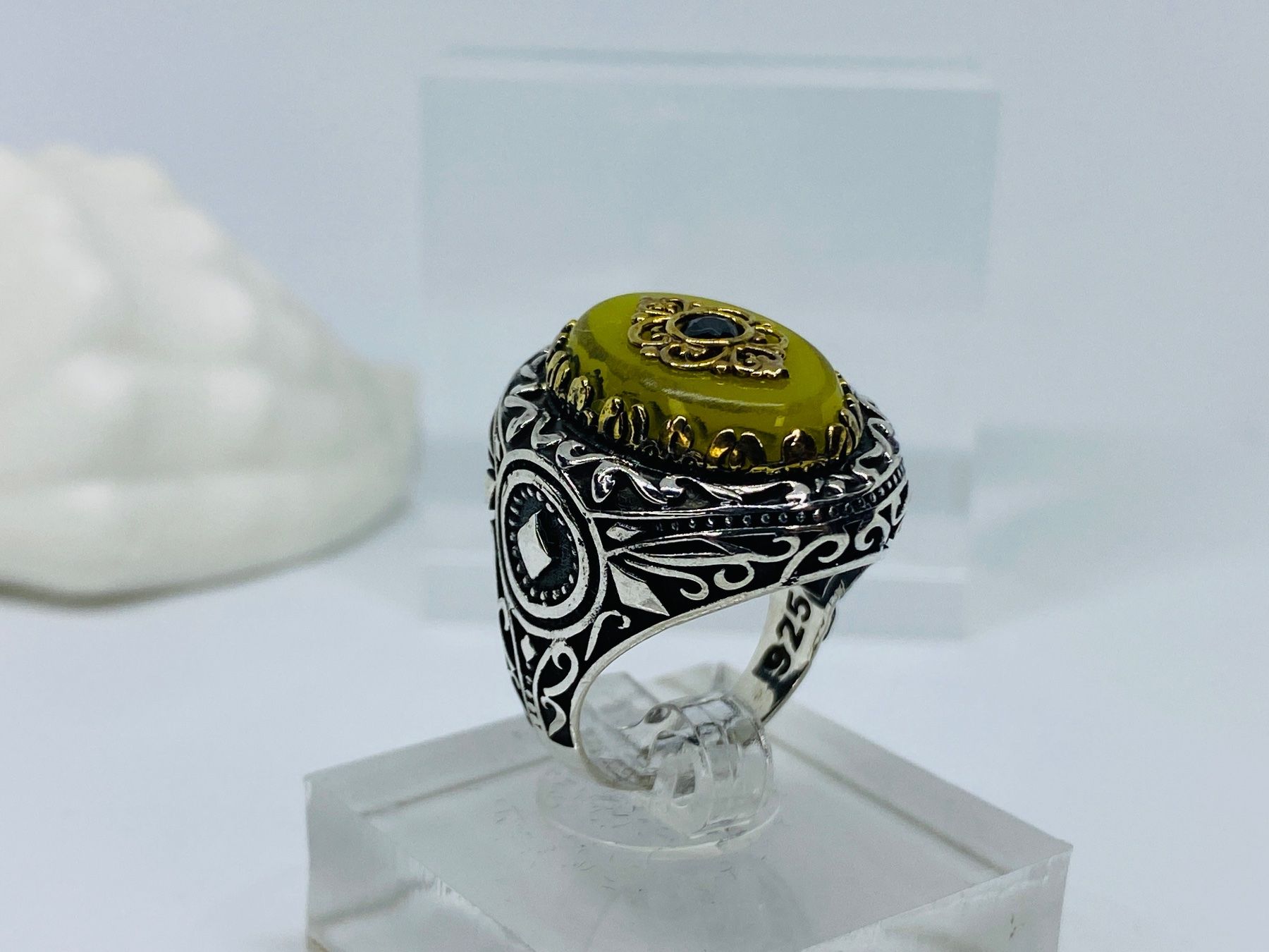 Anelli: Ring aus 925 er Silber mit Kehribar – Nuovo e nell'imballaggio originale da Windisch venduto da Zeta2018 4