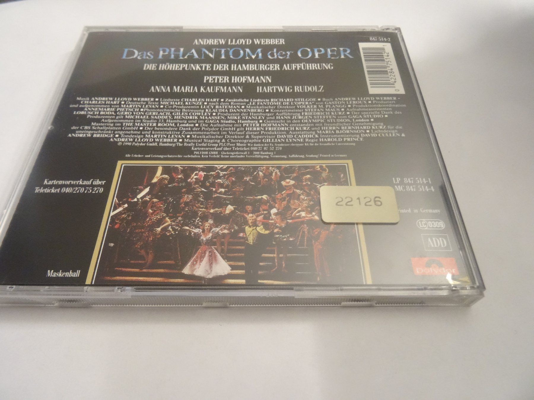 CDs: Das Phantom der Oper CD – Gebraucht aus Olten von Disc-Ausverkauf 1