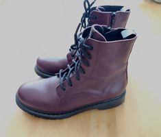 TAMARIS Damen Leder-Schnürstiefeletten rot Gr. 40