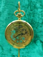 Vintage, skelettierte Taschenuhr