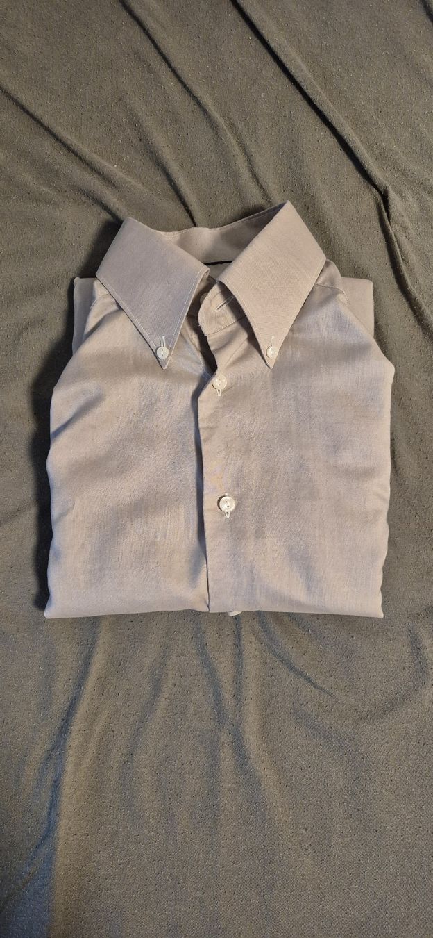 Camicie: Eton 37 Beige Button-Down Large Collar Shirt – Nuovo (secondo la descrizione) da Zürich venduto da oli_7gjd 3