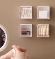 4 x Mini Organisateurs Mural Boîte rangement Bac coton-tige