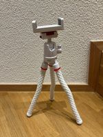 Flexibles Mini-Stativ / Selfie Stick für Smartphones (Weiss)