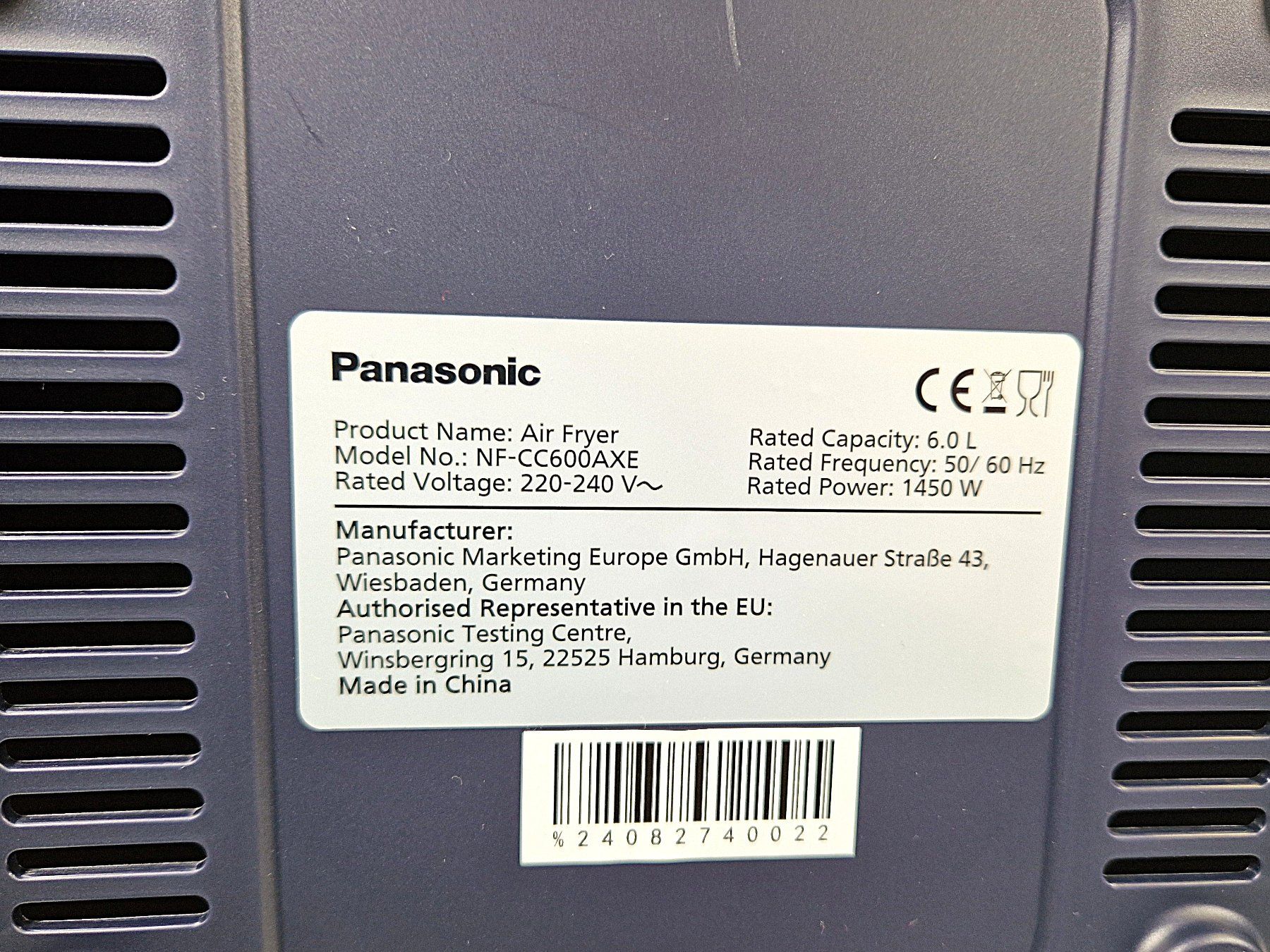 Elettrodomestici da cucina: PANASONIC Heissluftfritteuse / Airfryer – Usato da Zollikofen venduto da Restwert_Zollikofen 5