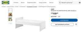 IKEA Bett inkl. Matratze (SKLÄT + VESTMARKA)