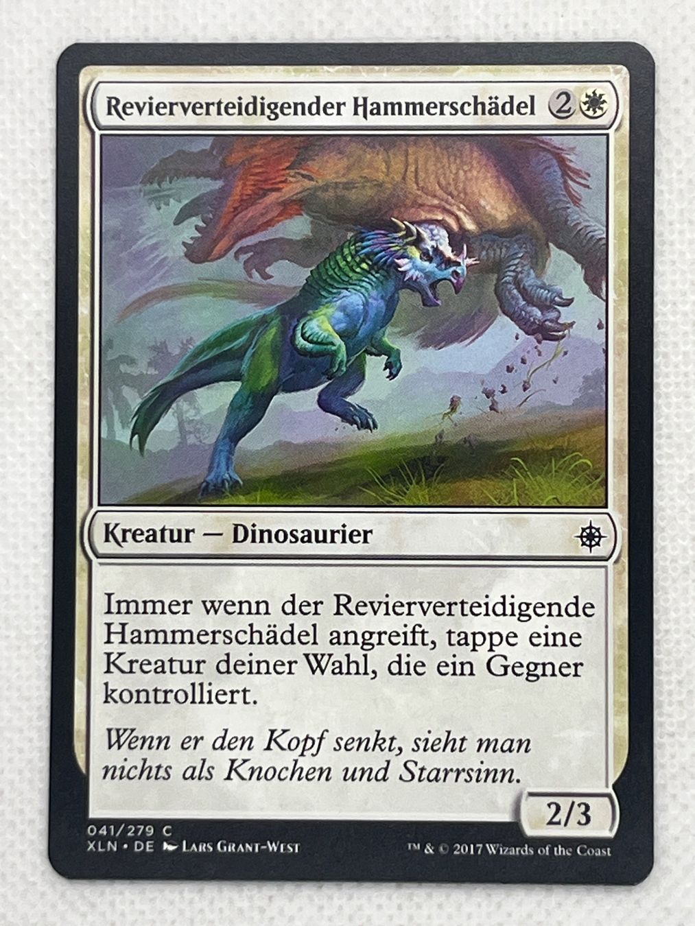 Magic The Gathering Carte collezionabili: MTG Revierverteidigender Hammerschädel XLN 041 Deutsch Commo – Usato da Hinterkappelen venduto da Kim1992