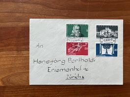 CH 1908  Brief mit Satz Nr. 281-284   (V675)