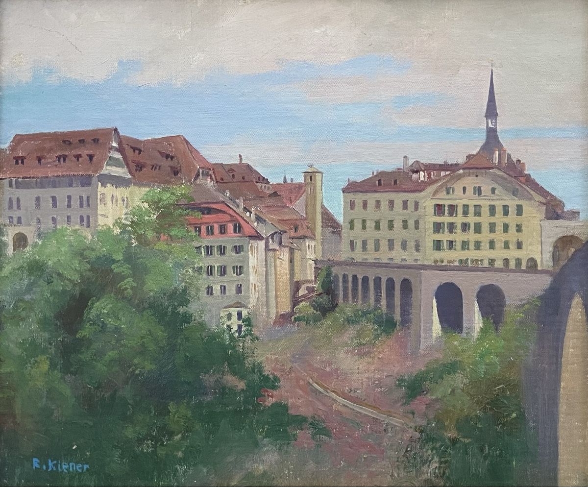 Dipinti: Kiener Robert (1866-1945) – Usato da Grosshöchstetten venduto da Perle1951 1