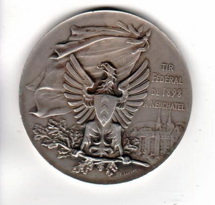 Medaillen: Schützenmedaille Neuchâtel  1898 – Gebraucht aus Wolhusen von Curver9 1